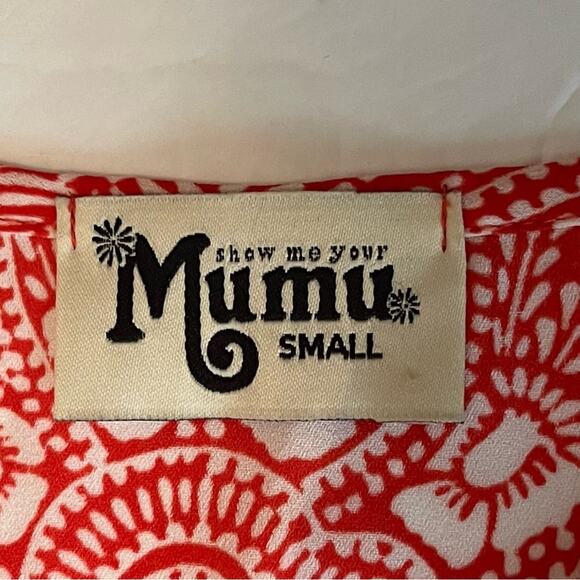 Show Me Your Mumu Red White Coastal Cruise Vacation Kaftan Tunic Top NWOT Size S - Picture 10 of 13